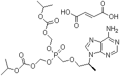 富马酸替诺福韦酯分子结构 (CAS 202138-50-9)