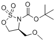 结构式 CAS# 2023006-41-7, (4S)-4-(甲氧基甲基)-2,2-二氧代-恶噻唑烷-3-甲酸叔丁酯