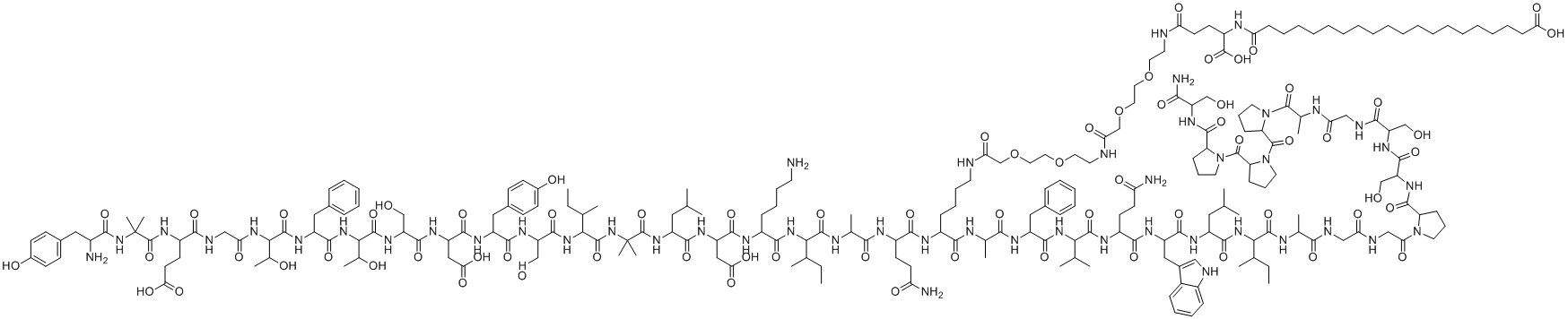 替哲帕肽分子结构 (CAS 2023788-19-2)