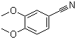 3,4-二甲氧基苯腈分子结构 (CAS 2024-83-1)