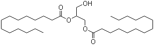 1,2-二肉豆蔻酸甘油酯分子结构 (CAS 20255-94-1)