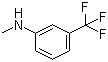 N-甲基-3-(三氟甲基)苯胺分子结构 (CAS 2026-70-2)
