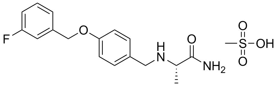 Safinamide mesylate molecular structure (CAS 202825-46-5)