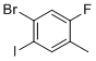 4-Bromo-2-fluoro-5-iodotoluene molecular structure (CAS 202865-74-5)