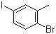 2-溴-5-碘甲苯分子结构 (CAS 202865-85-8)