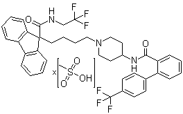 甲磺酸洛美他派分子结构 (CAS 202914-84-9)
