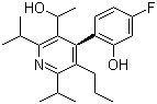 (alphaR,4S)-4-(4-氟-2-羟基苯基)-alpha-甲基-2,6-双(1-甲基乙基)-5-丙基-3-吡啶甲醇分子结构 (CAS 202917-18-8)
