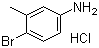 结构式 CAS# 202925-03-9, 4-溴-3-甲基苯胺盐酸盐