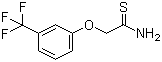 2-[3-(三氟甲基)苯氧基]硫代乙酰胺分子结构 (CAS 20293-32-7)