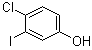 4-氯-3-碘苯酚分子结构 (CAS 202982-72-7)