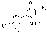 3,3'-二甲氧基联苯胺盐酸盐分子结构 (CAS 20325-40-0)