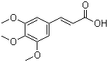 3,4,5-三甲氧基肉桂酸分子结构 (CAS 20329-98-0)