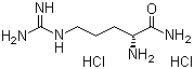 D-精氨酰胺二盐酸盐分子结构 (CAS 203308-91-2)