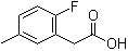2-Fluoro-5-methylphenylacetic acid molecular structure (CAS 203314-27-6)