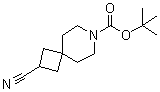2-氰基-7-氮杂螺[3.5]壬烷-7-羧酸叔丁基酯分子结构 (CAS 203662-66-2)