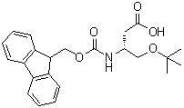 (R)-4-(1,1-Dimethylethoxy)-3-[[(9H-fluoren-9-ylmethoxy)carbonyl]amino]butanoic acid molecular structure (CAS 203854-51-7)