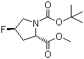 (2S,4R)-4-Fluoro-1,2-pyrrolidinedicarboxylic acid 1-(tert-butyl) 2-methyl ester molecular structure (CAS 203866-18-6)