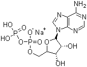 5'-二磷酸腺苷钠盐分子结构 (CAS 20398-34-9)