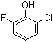 2-氯-6-氟苯酚分子结构 (CAS 2040-90-6)