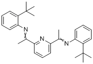 2,6-双[1-(2-叔-丁基苯基亚氨基)乙基]吡啶分子结构 (CAS 204203-17-8)