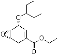 5-(戊烷-3-基氧基)-7-氧杂双环[4.1.0]庚-3-烯-3-羧酸乙酯分子结构 (CAS 204254-96-6)