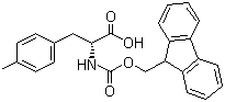 Fmoc-D-4-甲基苯丙氨酸分子结构 (CAS 204260-38-8)