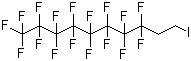 1,1,1,2,2,3,3,4,4,5,5,6,6,7,7,8,8-十七氟-10-碘庚烷分子结构 (CAS 2043-53-0)