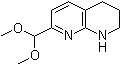 结构式 CAS# 204452-91-5, 7-(二甲氧基甲基)-1,2,3,4-四氢-1,8-萘啶