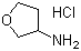 3-氨基四氢呋喃盐酸盐分子结构 (CAS 204512-94-7)