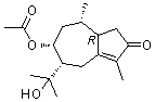 8beta,11-二羟基-1beta-愈创木-4-烯-3-酮 8-乙酸酯分子结构 (CAS 20482-21-7)