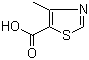 4-甲基噻唑-5-甲酸分子结构 (CAS 20485-41-0)