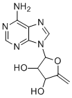 2-(6-氨基嘌呤-9-基)-5-亚甲基四氢呋喃-3,4-二醇分子结构 (CAS 20535-04-0)