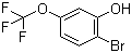 2-溴-5-三氟甲氧基苯酚分子结构 (CAS 205371-26-2)