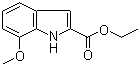 7-甲氧基吲哚-2-甲酸乙酯分子结构 (CAS 20538-12-9)