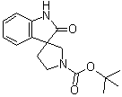 1,2-Dihydro-2-oxospiro[3H-indole-3,3'-pyrrolidine]-1'-carboxylic acid 1,1-dimethylethyl ester molecular structure (CAS 205383-87-5)