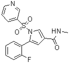 5-(2-氟苯基)-N-甲基-1-(3-吡啶基磺酰基)-1H-吡咯-3-甲酰胺分子结构 (CAS 2054536-04-6)