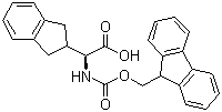 N-芴甲氧羰基-L-2-茚满甘氨酸分子结构 (CAS 205526-39-2)