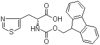 Fmoc-D-3-(4-噻唑基)丙氨酸分子结构 (CAS 205528-33-2)