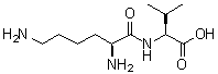 L-赖氨酰-L-缬氨酸分子结构 (CAS 20556-11-0)
