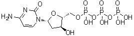 2'-脱氧胞苷 5'-三磷酸酯分子结构 (CAS 2056-98-6)