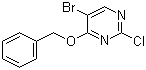 4-苄氧基-5-溴-2-氯嘧啶分子结构 (CAS 205672-19-1)