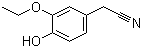 3-乙氧基-4-羟基苯乙腈分子结构 (CAS 205748-01-2)