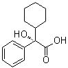 (S)-2-环己基-2-苯基乙醇酸分子结构 (CAS 20585-34-6)