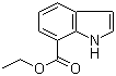 结构式 CAS# 205873-58-1, 吲哚-7-甲酸乙酯