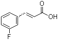 3-氟肉桂酸分子结构 (CAS 20595-30-6)