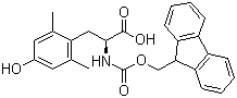 N-芴甲氧羰基-2,6-二甲基-L-酪氨酸分子结构 (CAS 206060-54-0)