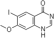 6-碘-7-甲氧基-4(1H)-喹唑啉酮分子结构 (CAS 206190-25-2)