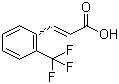 2-三氟甲基肉桂酸分子结构 (CAS 2062-26-2)