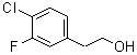 4-氯-3-氟苯乙醇分子结构 (CAS 206362-79-0)