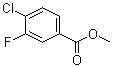 4-氯-3-氟苯甲酸甲酯分子结构 (CAS 206362-87-0)